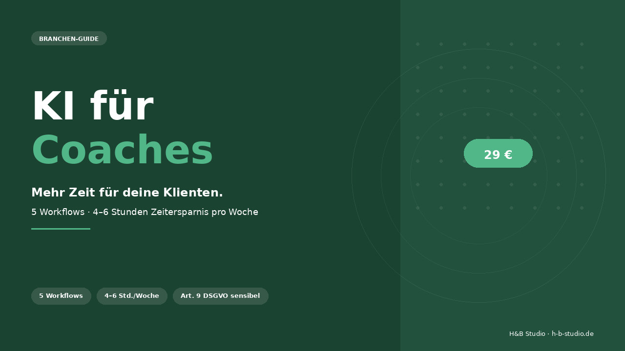 KI für Coaches Cover