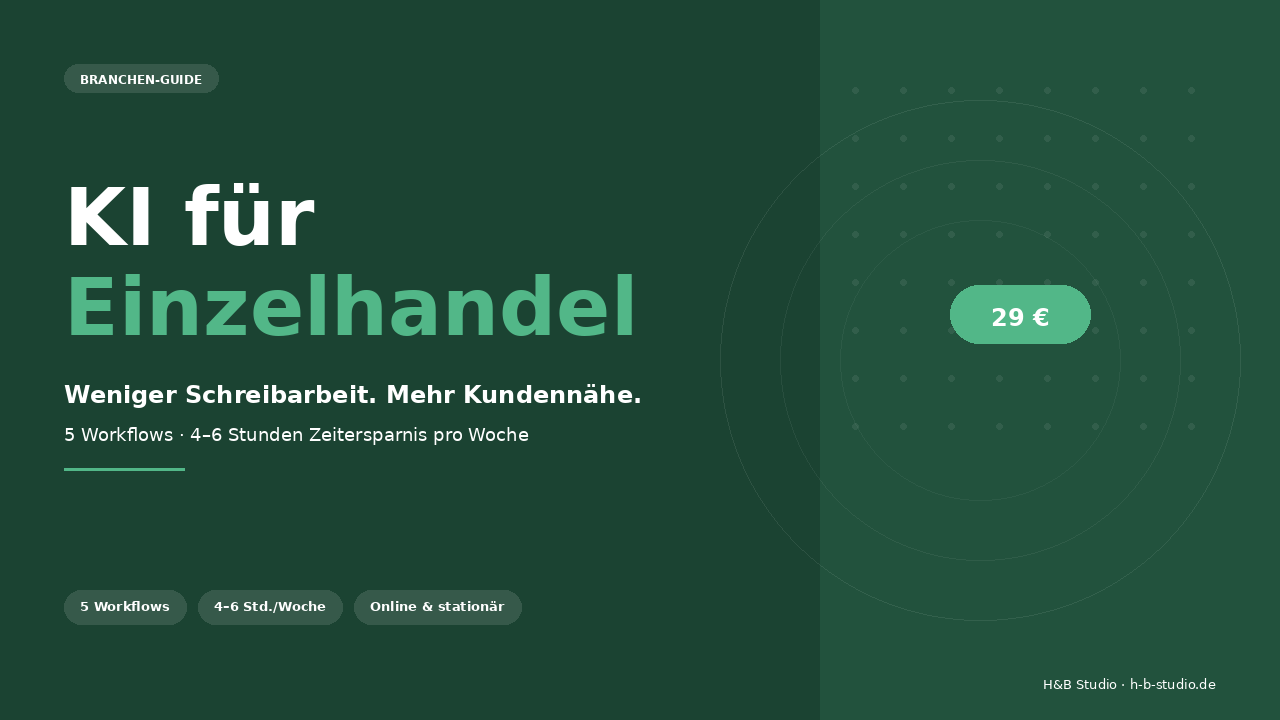 KI für Einzelhandel Cover